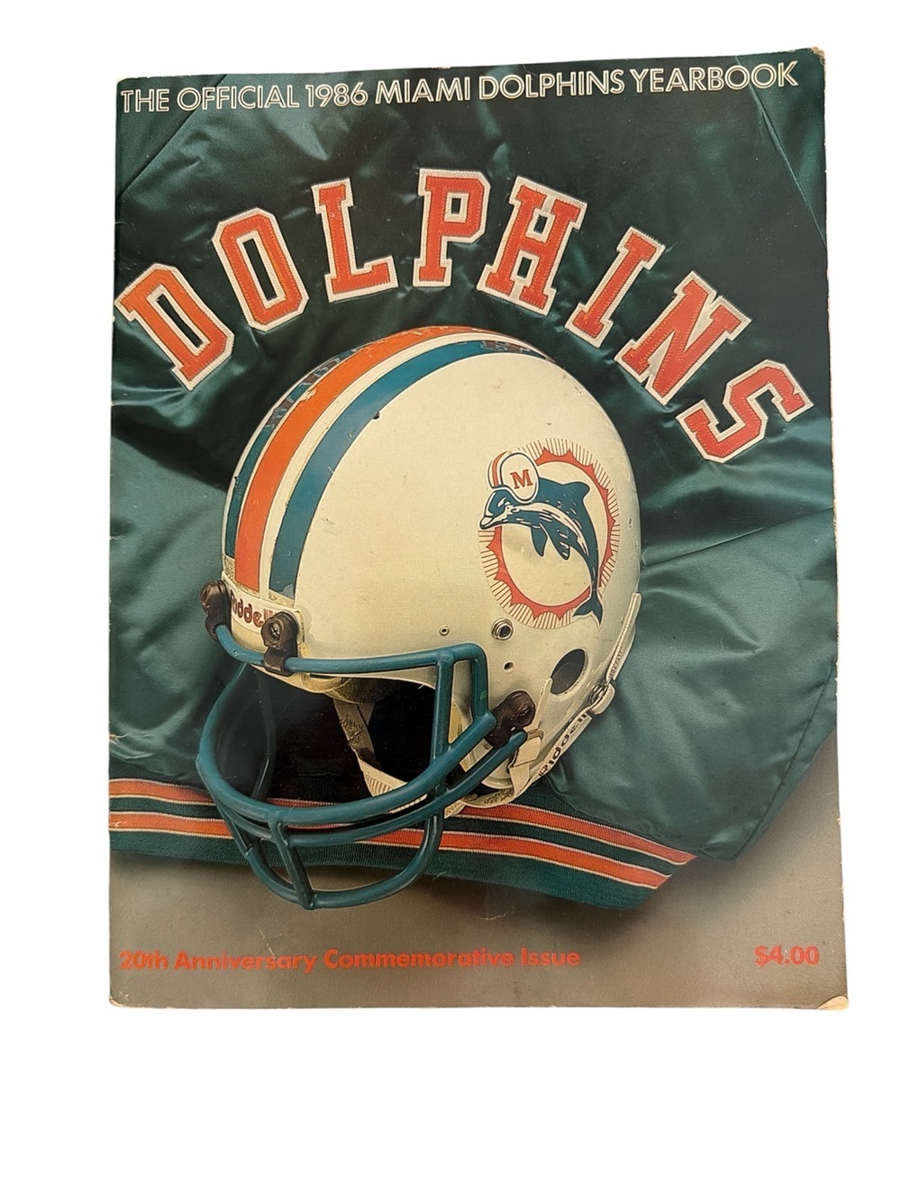 Miami Dolphins Yearbook-NFL-1986-Dan Marino, Don Shula Rare Piece Of History